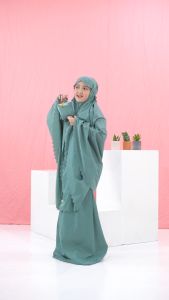 MUKENA TRAVELING MINI POUCH PARASUT KOREA ANAK