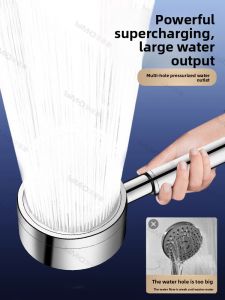 304 Stainless Steel Shower Head Bathroom Bathing Dominator Boosting Spray Nozzle Faucet Home Personal Cleaning Tool