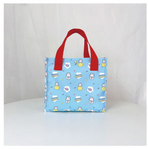 Large Capacity Canvas Coin Purse Handheld Ladies Bag Lunch Box Mommy Bag Food Container Womens Bag Fashionable Soft Handle