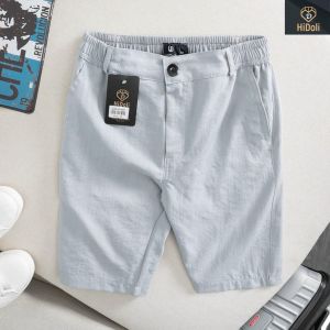 Quần Ngố Kaki Nam Quần Short Nam Chất Vải Đũi Dày Dặn Cạp Cúc Co Giãn Vận Động Tốt