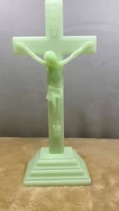 YoPo Luminous Crucifix with Stand/ Luminous Cross 5in 8.6in Glow in the Dark