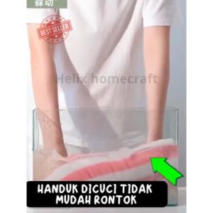 Handuk Mandi Salur Anak ukuran 50x100cm bahan microfiber Serap Air Tidak Rontok TERLARIS