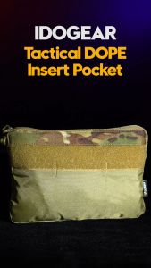 IDOGEAR Tactical DOPE FERRO Front Panel Pouch Insertion Pouch 500D Nylon YKK Hook&Loop Split Bag Tactical Vest Front Chest Bag Outdoor Hiking Camping 3597