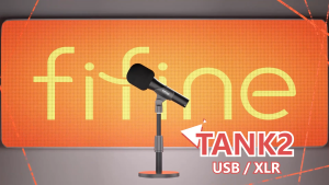 FIFINE AmpliTank TANK2 USB/XLR Dynamic Microphone for Podcast Recording Studio Handheld Mic Set with Desktop Stand for Vocal Voice Over Streaming