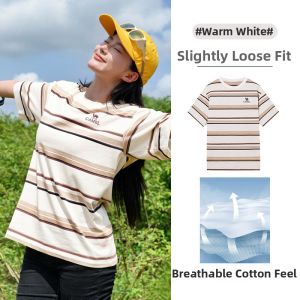 CAMEL | Retro American Casual T-Shirt Round Neck Loose Short Sleeve