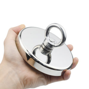 Super Strong Neodymium Fishing magnet Hooks N52 Heavy Duty magnet with Countersunk Hole Eyebolt 16-42mm Salvage Searcher Magnets