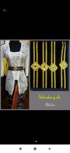 selendang kebaya ikat pinggang pesta obi bludru isi 10