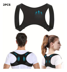 2PCS Posture Corrector for Men Adjustable Back Support Brace Shoulder BracePosture Corrector for WomenNeck Pain Relief