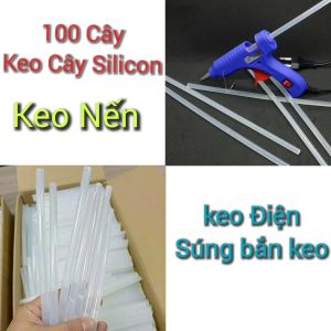 (HCM) 100 cây keo nến keo điện súng bắn keo giá rẻ