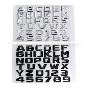 3D Stereo ABS Mercedes-Benz Car Logo Stickers Tailbox Label Modification Decals Full Car Stickers Custom Pattern Decoration