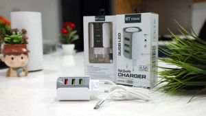 Winup Kepala Charger dan Kabel data Fast Charging 3 USB Port 3.1A AC03