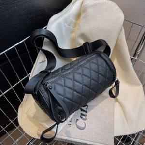 Fashionable Geometric Pattern Bucket Oxford Cloth Shoulder Bag Womens Crossbody Bag Stylish Quality Versatile Small Bag