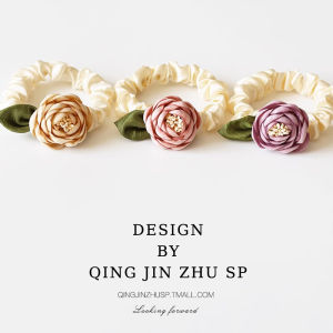 Qing Jinzhu Rose Hair Rope 2024 New Arrival Hair Band Fancy Refined Grace Fashion Rubber Band Female Hairtie