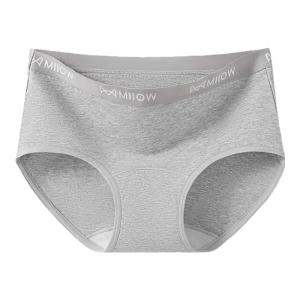 MiiOW | Pure Cotton Antibacterial Ladies Underwear Triangle Shorts Seamless Breathable Young Girls Mid Waist Cotton Lycra Blend Briefs