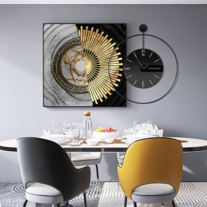 Nordic Style Luxurious Wall Decor with Clock