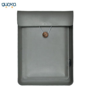 Double Layer High Capacity 14 Inch Laptop Bag Cover PU Leather Laptop Sleeve Case For M1 M2 MacBook Pro 14 Huawei MateBook