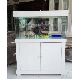 Meja Aquarium Plus Aquarium Sama Tutup 95cm/trinityjayafurniture
