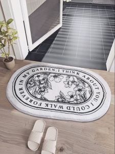 พรมเช็ดเท้า ซึมซับน้ําดี ทําจากวัสดุไมโครไฟเบอร์แท้ มีรองกันลื่น พรมสไตล์นอร์ดิก พรมปูพื้น พรมเช็ดเท้าห้องน้ํา