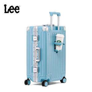 Lee | Password-Protected Red Bridal Luggage 24in