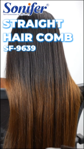 Sonifer Ionic Ceramic Styler Round Hair Brush - Straighten Wave or Curl Hair with Ionic Tip Barrel & Ceramic Heated Bristles - Helps Reduce Frizz for Easy Styling