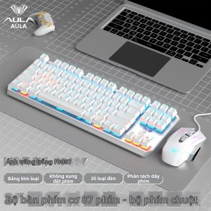 AULA | Bộ Bàn Phím Cơ Có Dây Cho Gaming và Văn Phòng