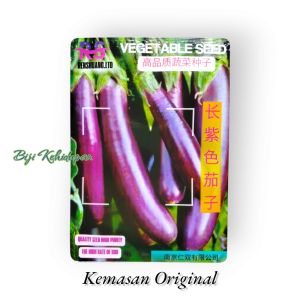 BENIH TERONG PANJANG UNGU (KEMASAN ORIGINAL )ISI -+300BUTIR