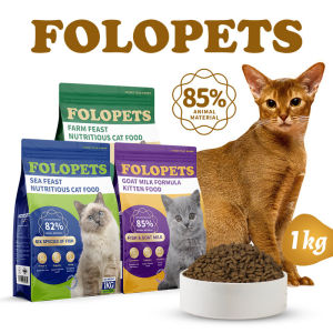 FOLOPETS Adult Cat/Kitten Dry Food Chicken Fish Goat Milk Flavor 1kg