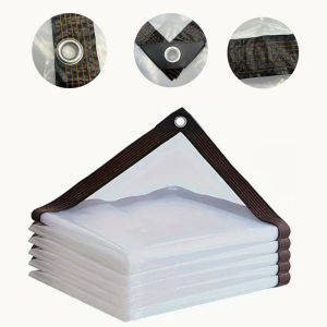 Transparent rainproof tarpaulin and sunshade cloth are used for windproof and sunshade in garden greenhouses