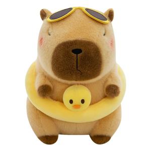 QIAOSHANG | Summer Beach Water Buffalo Plush Toy Cute and Ugly Stuffed Animal