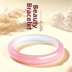 YANGCHUANGSHISHANG | Pink Jade Bracelet Female Gift