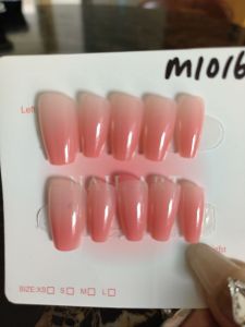 (FREE TOOLKIT) 10 PCS PRESS ON NAILS. HANDMADE NAILS SIZE M