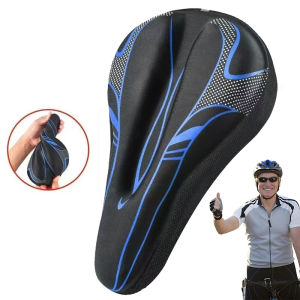 (Ce14)Bike Seat Cushion Silicone Gel Padded Cover Bike Seat Cover For Men Women Adjustable Soft Padding Bicycle Seat Cushion