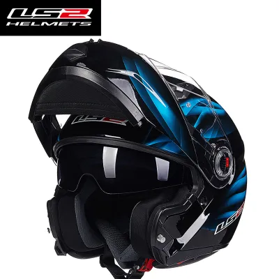 LS2 | Dual Visor Flip-Up Full Face Helmet Fog-Resistant All-Season