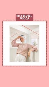 Desain Fashionable untuk Wanita: Kely Blouse Bahan Wolfise Aplikasi Renda Dikerah Terbaru 2023