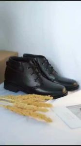 Sepatu PDH PDL TNI POLRI Satpam Security Dinas Harian Sepatu Pantofel Pria Kerja Resmi Hitam Kilap