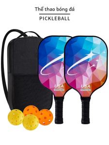Pickleball Paddle Carbon Fiber Glass Fiber Usa Certified Pickleball Racquet Lituo Brand Fitness Fans Goods Sport Yoga