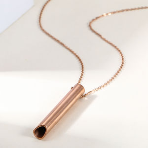 【♡Lovely girls house♡】สร้อยคอความเครียด Relief การหายใจสร้อยคอสแตนเลสสติ