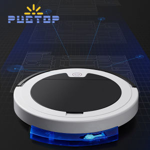 PUGTOP 5-in-1 Wireless Remote Control Robot Vacuum-Mop Smart Robot Vacuum Cleaner Sweeping Cleaner With 360ML Water Tank for Home Use Pet Hair Hard Floor and Daily Cleaning