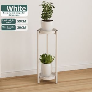 Luxurious Metal Double Layer Flower Stand