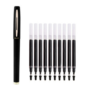 BAOKE | Bộ Bút Gel Kháng Khuẩn Baoke Dung Lượng Lớn 0.5/0.7/1.0mm Mực Đen Thân Bút Trung Tính Dùng Cho Văn Phòng Kinh Doanh Có Thể Thay Ruột.