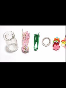 Flower Craft Kit For Kids Make Your Own Flower Bouquet With ButtonsDIY Activity Gift For Kids