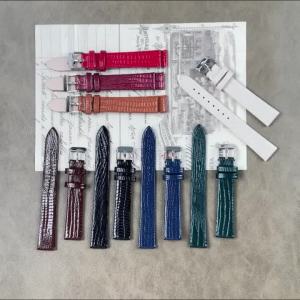 Lizard Patterned Ultra-thin Leather Watch Strap for Women Watch Band 8mm 10mm 12mm 14mm 16mm Slim Wristband Universal Bracelets