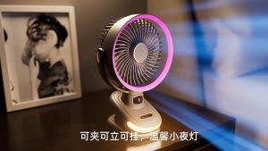 Vimite Mini Portable Clip Fan 24000mAh TYPE-C có thể sạc lại tiếng ồn thấp Clip Fan Student Hostel Trang chủ ngoài trời Silent Trolley Fan Bàn xoay 180 °