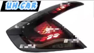 Honda Civic FC 2016 - 2021 Type 2 Dragon Scale Tail Lamp With Signal Running ( Smoke )