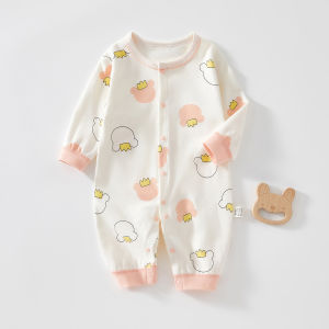 เสื้อคลุมเด็กผ้าฝ้ายแท้ฤดูใบไม้ผลิและฤดูใบไม้ร่วง เสื้อคลุมเด็กผู้ชายและผู้หญิงที่น่ารักและอบอุ่นสำหรับเด็กแรกเกิด