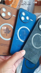 Case Maple Magnetic For Xiaomi Poco F7 Pro / Poco F7 Ultra Softcase Leather Magsafe