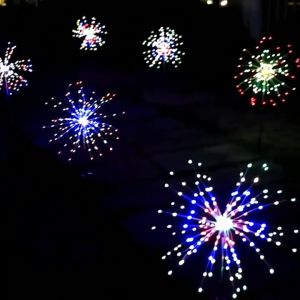 Christmas Decoration Light String 120/180 Solar Christmas Light LED Solar Firework Lights Solar Light Outdoor Waterproof DIY Solar Garden Lamp