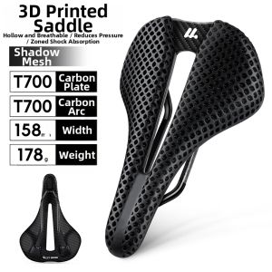 West Biking | 3D Printed Breathable Hollow Carbon Fiber Short Nose Saddle