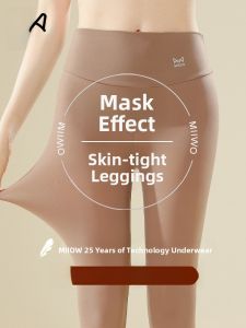 Miiow | High Waist Ultra Thin Warm Skin Care Panties Womens High Elasticity Close Fit Long Pants Autumn Winter Thermal Beauty Skins