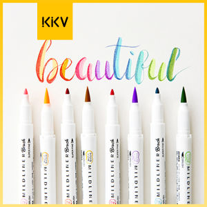 KKV-ZEBRA Brush Soft Highlighter WFT8-MLV Soft Lavender Soft Tones Premium Fiber Tip Ink